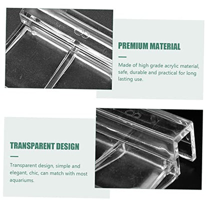 10pcs Fish Tank Cover Holder Brackets Acrylic Support Frame for Aquarium Lids Safe for Fish and Pets for Open Tanks