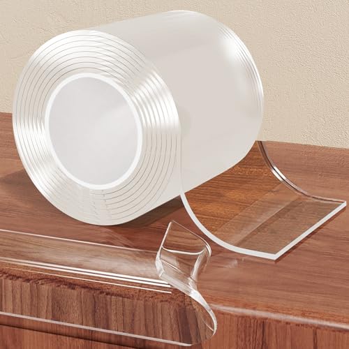 13.12 FT Edge Corner Protector Baby Proofing,Soft Clear Furniture Table Corner Guard & Edge Safety Cabinet Door Bumper,Crib Bumpers,Wall Protector(Width 2.6 in，Thickness 0.08 in) - size: 2.6in x 13.12FT