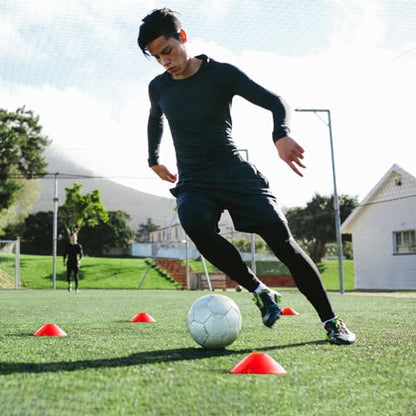 GHB Soccer Cones 25/50/100 Pack Disc Soccer Sport Cones - color: 25Pcs Multicolor
