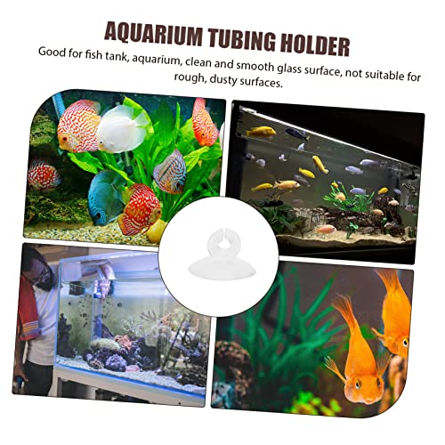 NOLITOY 125pcs Aquarium Cup Clips Fish Tank Holders for Airline Easy to Use Strong Fixation for Freshwater Aquariums