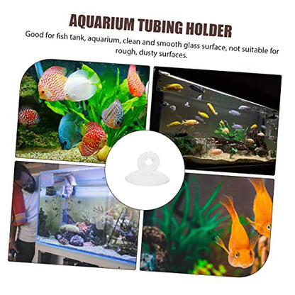 NOLITOY 125pcs Aquarium Cup Clips Fish Tank Holders for Airline Easy to Use Strong Fixation for Freshwater Aquariums