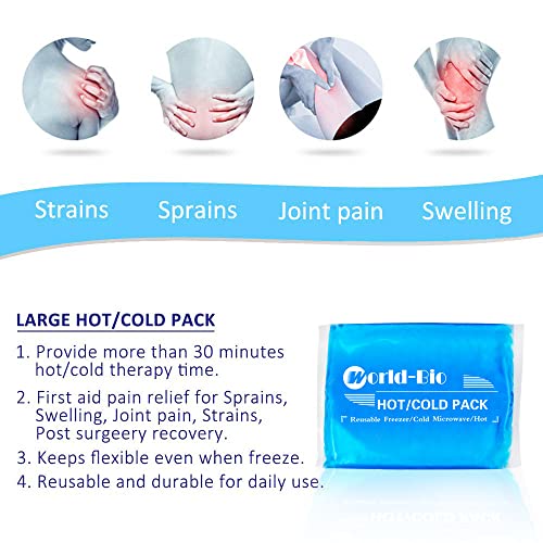 Large Gel Ice Packs for Injuries, 2 Pack - color: 12.2" X 8.2" - 2 Ice Packs