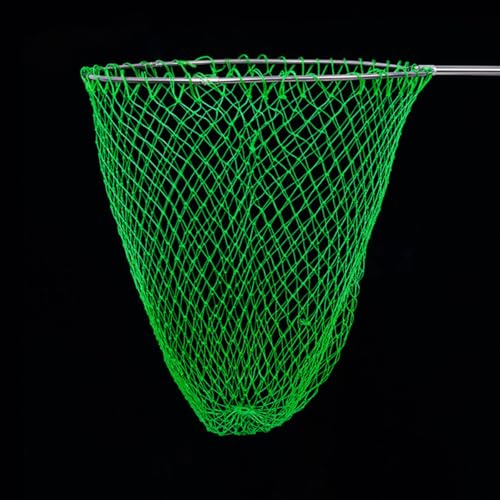 KALLORY Fishing Landing Net Replacement Head with Thick Mesh, Multi-use Outdoor Fish Catching Supply, Blue Green Sturdy Fishing Land Net for Freshwater and Saltwater Anglers