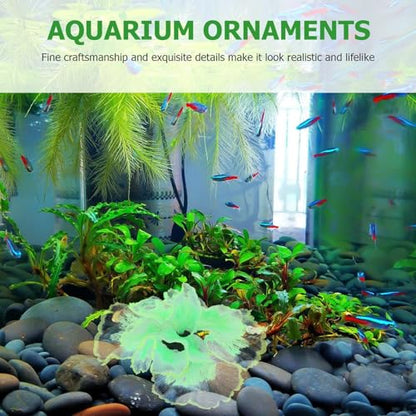 Cabilock Aquarium Plant Decoration Silicone Aquatic Plant Ornament Lifelike Green Water Grass for Fish Tank Landscaping Home Aquarium Decor