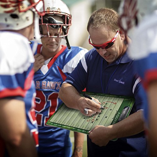 GoSports Premium Dry Erase Coaches Clipboards – Basketball, Baseball, Football, Soccer, Hockey, Volleyball, Lacrosse - color: Football