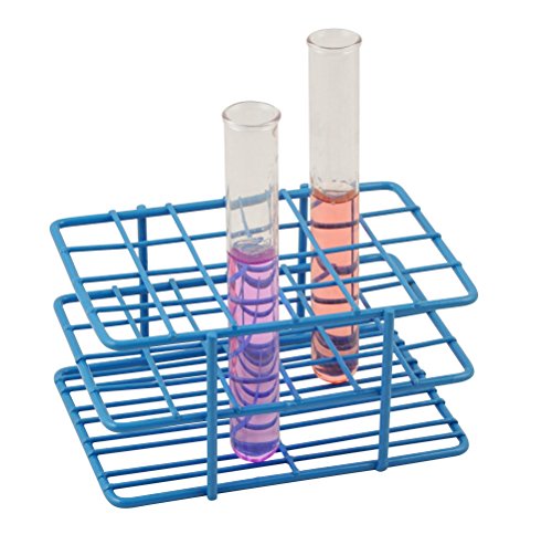 EISCO Blue Epoxy Coated Steel Wire Test Tube Rack, 24 Holes, Outer Diameter Permitted of Tubes 15-16mm or Less, 4 X 6 Format - size: Pest Repeller v.475