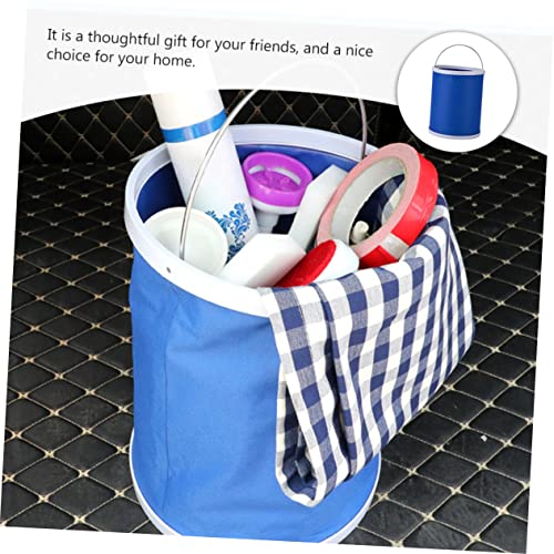 ABOOFAN 11L Portable Folding Water Bucket Multi-Functional Collapsible Outdoor Container for Car Washing Fishing and Camping Space-Saving Design Handle