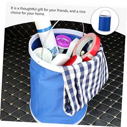 ABOOFAN 11L Portable Folding Water Bucket Multi-Functional Collapsible Outdoor Container for Car Washing Fishing and Camping Space-Saving Design Handle
