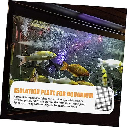 POPETPOP 6pcs Aquarium Filtration Plates Plastic Fish Tank Mesh Isolation Net for Filtration and Divider Use