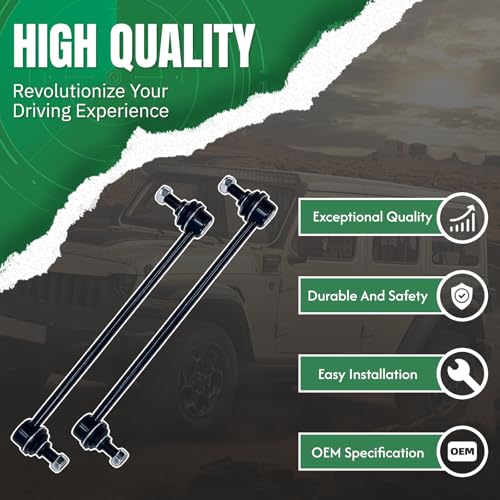 2PCS Front Stabilizer Sway Bar End Links Fit for Compatible with Hyundai 2013 2014 2015 2016 2017 2018 Santa Fe/Santa Fe Sport, 2013-2019 Santa Fe XL, for Kia 2014-2015 Sorento K750659 - size: K750659 X2
