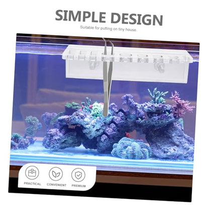 YARNOW Aquarium Storage Rack Acrylic Plant Holder for Fish Tank Tool Organizing Mount