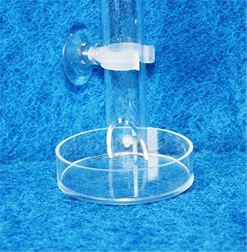 Adjustable Feeder Tube and Plate for Shrimp and Fish Aquarium Tank, 250-500mm Length, 70mm Diameter Feeding Plate, 20-25mm Tube, Easy Install, Suitable for Tanks Under 50cm
