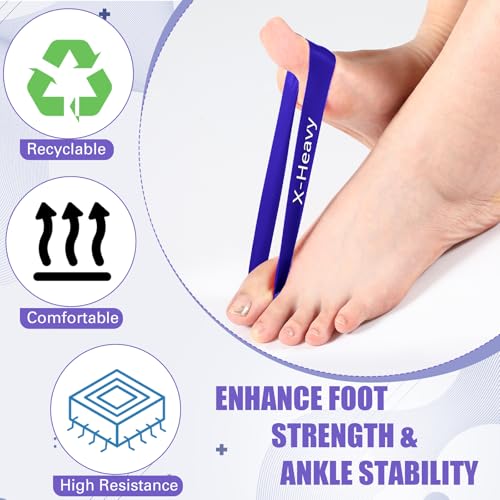 WinnerWhy 5 Pack Toe Exercise Bands Stretcher Separator Spacer,Purple - color: Purple