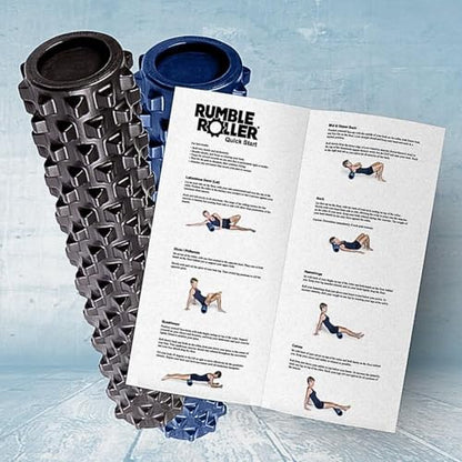 RumbleRoller Original Textured Foam Roller - Deep Tissue, Self Myofacial Release Massage Therapy Roller (RumbleRoller 12" Compact Size Original Foam Roller) - size: Compact 12-Inch