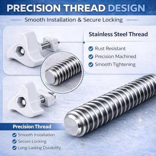 2 Pack A20215 Replacement Parts Compatible with Fluval Canister Filters, Lid Fastener Compatible with Fluval FX6 FX5 FX4 FX2, Includes 2 Fasteners & 4 Barrel Nuts, Secure Fit and Long Lasting - size: 2 PACK