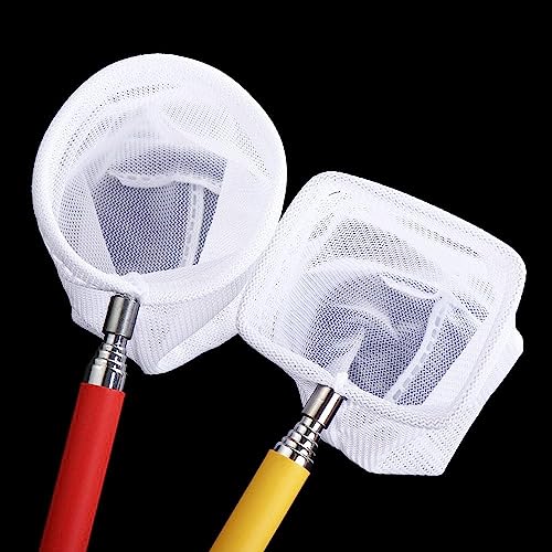 Catch Net Retractable Aquarium Fish Net, Long Handle Fish Tank Net, Fish Tank Cleaning Catching Net, Fish Scoop Aquarium Supplies - size: square