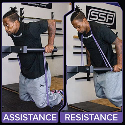 Assisted 41" Pull-Up Band, Resistance & Stretch, Powerlifting & Pull-up Assist Loop (Single Band) - style: #1 (5-35 lbs)