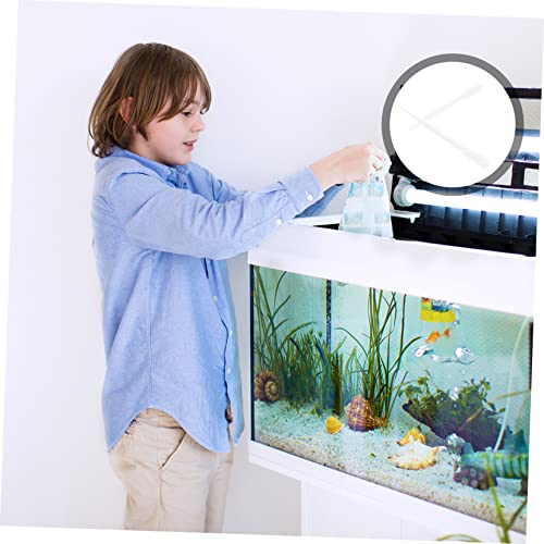 10pcs Fish Tank Feeding Tool Plastic Tubes for Shrimp Corals Guppies Aquarium Feeder Scale for Pet Supplies