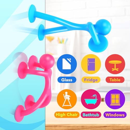 OleOletOy Fidget Toys Bulk for Kids: 42 Pack Small Suction Cup Sensory Toys for Autism Calming - Fidgets for Student Classroom Prizes Party Favors - Travel Essentials Road Trip Activities - style: 42pcs