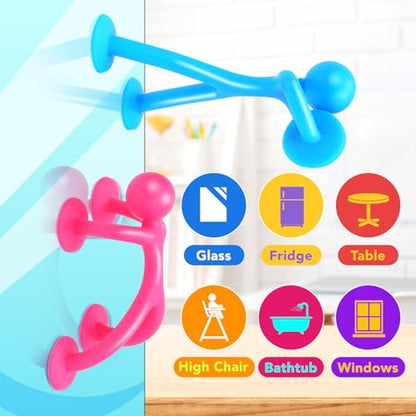 OleOletOy Fidget Toys Bulk for Kids: 42 Pack Small Suction Cup Sensory Toys for Autism Calming - Fidgets for Student Classroom Prizes Party Favors - Travel Essentials Road Trip Activities - style: 42pcs