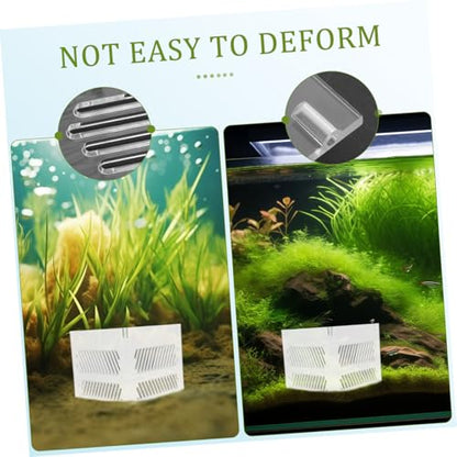 LIOOBO Aquarium Sand Guard Fish Tank Isolation Grid Plate Acrylic Divider for Corner Tanks