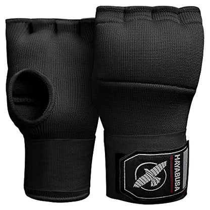 Hayabusa Quick Gel Hand Wrap Boxing Gloves | Slip-On Design, Padded Knuckle Protection, Hook and Loop Closure, Muay Thai Kickboxing, Men and Women, Sparring