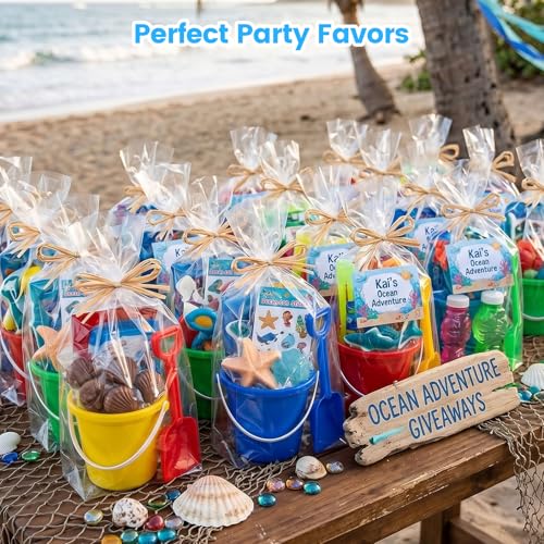 28Sets Sand Buckets and Shovels for Kids, Beach Buckets Travel Sand Toys, Beach Essentials, Fun Summer Activities