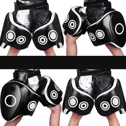 Thigh Pads Muay Thai, Kickboxing Thigh Pads, Max Thickness 10cm Guards, Thigh Sports Protector Pads, Shock Absorption & Impact Blocking, Durable & Comfortable Training Gear - size: Pair