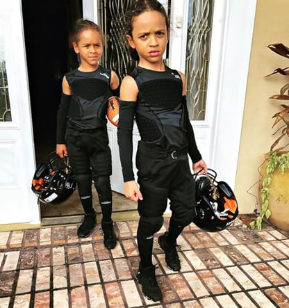 COOLOMG Youth Chest Protector Baseball Softball Football Lacrosse - color: Black, size: X-Large