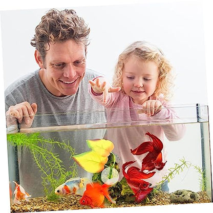 BESPORTBLE Fish Tank Decorative Betta Fish Leaf Pad Lightweight Resting Bed Lifelike Hideaway Aquarium Decoration to Rest and Play