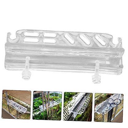 Abaodam Aquarium Tool Holder Acrylic Fish Tank Organizer Rack for Tweezers Scissors Storage for Aquascaping Tools Keeps Your Aquarium Clean