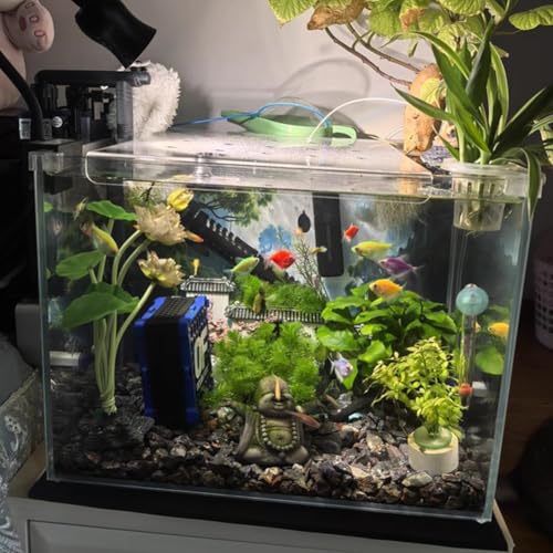 Aquarium Acrylic Canopy with Feeding Port, Adjustable Ventilation Lid, Jump-Proof Fish Tank Cover, Durable Pet Protection, Ideal for Aquatic Life - size: 70.7x21.5cm