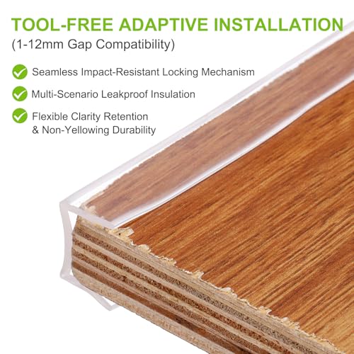 PATIKIL Rubber Seal Strip, 10Ft Flexible U Channel Edge Trim Protector Soundproof Door Seal Strips Fit 14-15mm Thick Edge, 3/4"(19mm) Width, 15/32"(12mm) Height, Transparent - size: 3/4"(19mm ) x 15/32"(12mm )