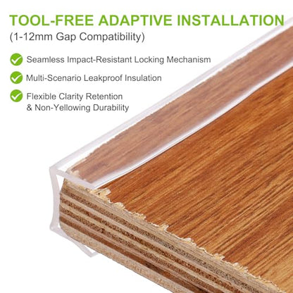 PATIKIL Rubber Seal Strip, 10Ft Flexible U Channel Edge Trim Protector Soundproof Door Seal Strips Fit 14-15mm Thick Edge, 3/4"(19mm) Width, 15/32"(12mm) Height, Transparent - size: 3/4"(19mm ) x 15/32"(12mm )