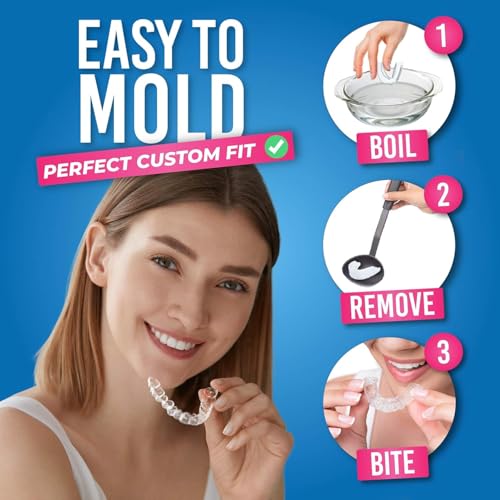 HONEYBULL Anti Grinding Night Guards, Moldable, 6 Pack Thin & Thick