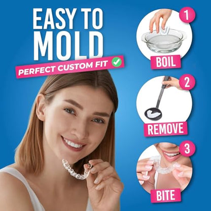 HONEYBULL Anti Grinding Night Guards, Moldable, 6 Pack Thin & Thick
