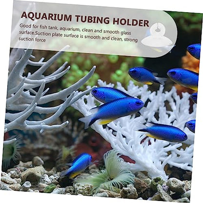 NOLITOY 125pcs Aquarium Cup Clips Fish Tank Holders for Airline Easy to Use Strong Fixation for Freshwater Aquariums