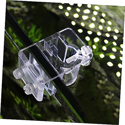 BESPORTBLE 3pcs Fish Tank Water Holder Clamp Aquarium Fixed Clip Acrylic Screw Adjustment 6x3.5x4cm