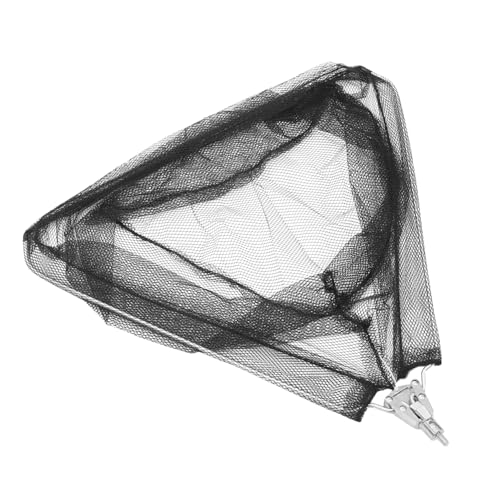 Toyvian Portable Detachable Fishing Net Head Stainless Steel Solid Mesh Basket Lightweight Fish Friendly Catching Tool for Lakes Rivers and Boats Compact Replacement Net for