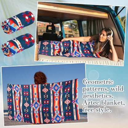 Hahafelt 2 Pcs Car Seat Towel Cover Running Towel Seat Cover, Aztec - style: Aztec