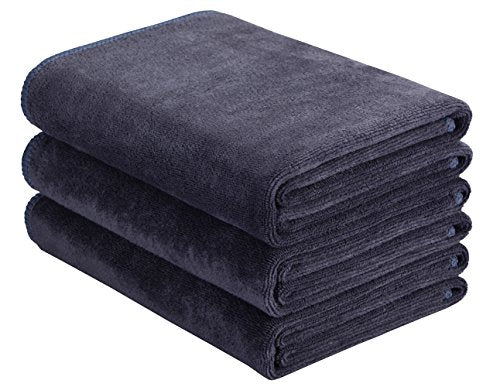 HOPESHINE Gyms Towels for Men & Women Microfiber Exercise Fitness Home Absorbent Sweat Yoga Towels Sports Towels Soft Fast Drying 16inch x32inch 3-Pack - color: 3-pack Grey