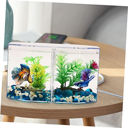 YARNOW Multi Functional Transparent Isolation Box for Fish Breeding Incubator Tank for Betta Guppy Shrimp with Enhanced Survival Rate for Aggressive Fish