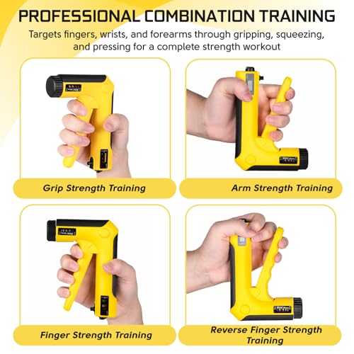 Hand Grip Strength Trainer Kit, 6 Pack Hand Gripper Strengthener for Gym