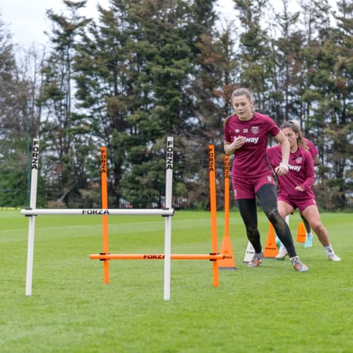 FORZA Agility Poles & Clips | Create Your Own Hurdles - 8 Color Options - color: Sky Blue, style: Poles Only