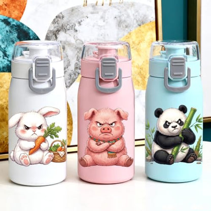 Peacoblue 18 Sheets Rub on Transfers for Crafts, Angry Animals 3.6"x3.9" UV DTF Cup Wraps Waterproof Cold Transfers Stickers for Wood Glass Metal Cup Tumblers Mirrors Mugs Home Decor - style: Angry Animals