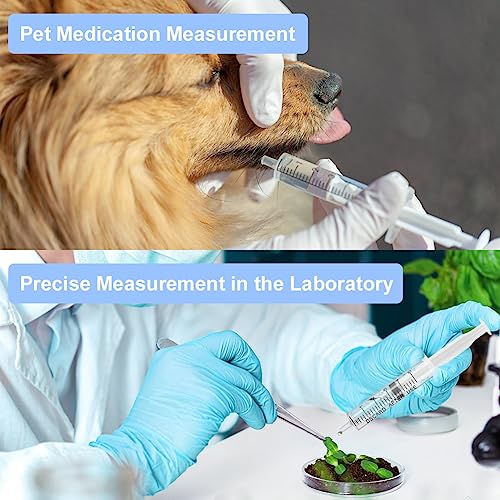 OFFCUP 10 Packs Plastic Syringes, 5 ml Syringe for Liquid Ndividually Sealed Syringes Without Needles for Oral Syringe Baby Medicine Syringe Colostrum Collector Syringes Pet Feeding Needle