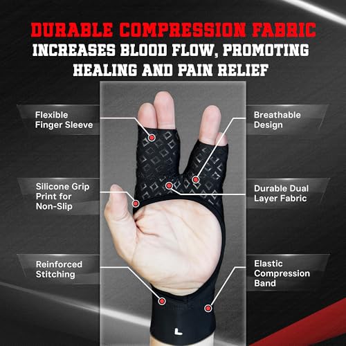 Finger Support Athletic Compression Gloves, Splint Alternative, Unisex XL | Athletic Buddy Tape & Trigger Finger Sleeve & Brace, Arthritis Pain Relief & Joint Stabilizer for All Sports - size: X-Large, style: Original Glove