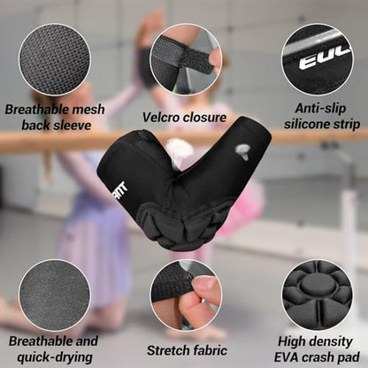 Soft Elbow and Knee Pads for Kids,Thicken Protect Elbow Knee Pad,L | Breathable & Lightweight Compression Elbow and Knee Pad Guards,Sports Gear for Baseball Football Volleyball Wrestling Cycling - size: Kids Suit L(Elbow L+Knee L)
