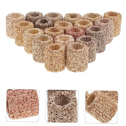 POPETPOP 20pcs Pottery Fixed Ring for Aquatic Plants Fish Tank Decor Betta Fix Guppy Grass Fish Tank Landscape