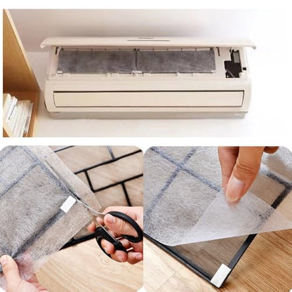 10 Pack Mini Split Air Conditioner Vent Filters Cover Anti-Dust Secondary Air Cleaning Filter for Home Air Conditioners Vents Air Purification Wall Mounted A/C Unit Heat Pump Heater